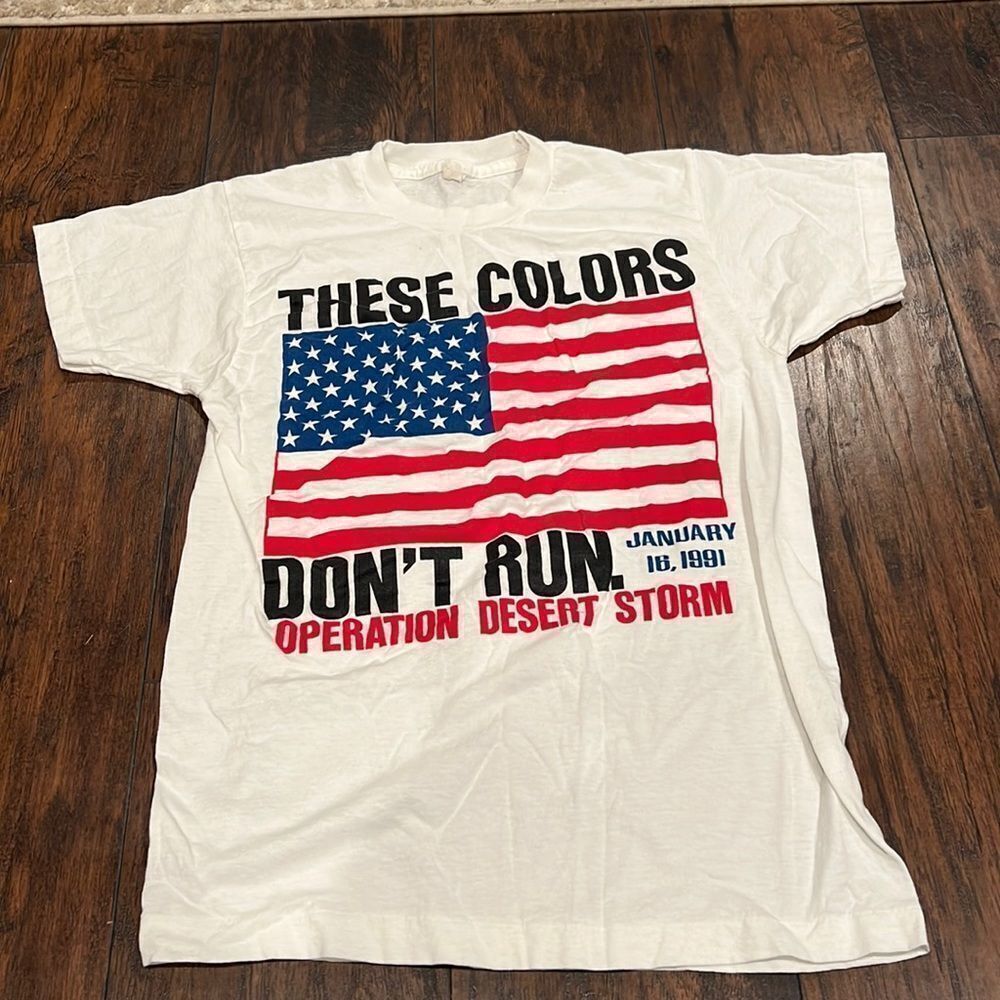 These Colors Don’t Run operation desert storm single stitched tee small 1991